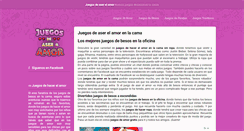 Desktop Screenshot of juegosdeaserelamor.com